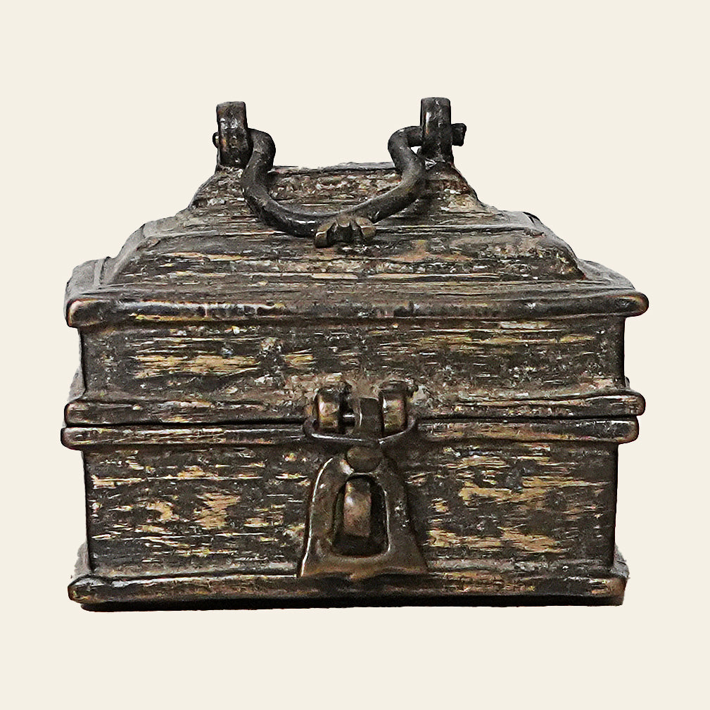 Brass Jewelry Box - Vintage Storage Container