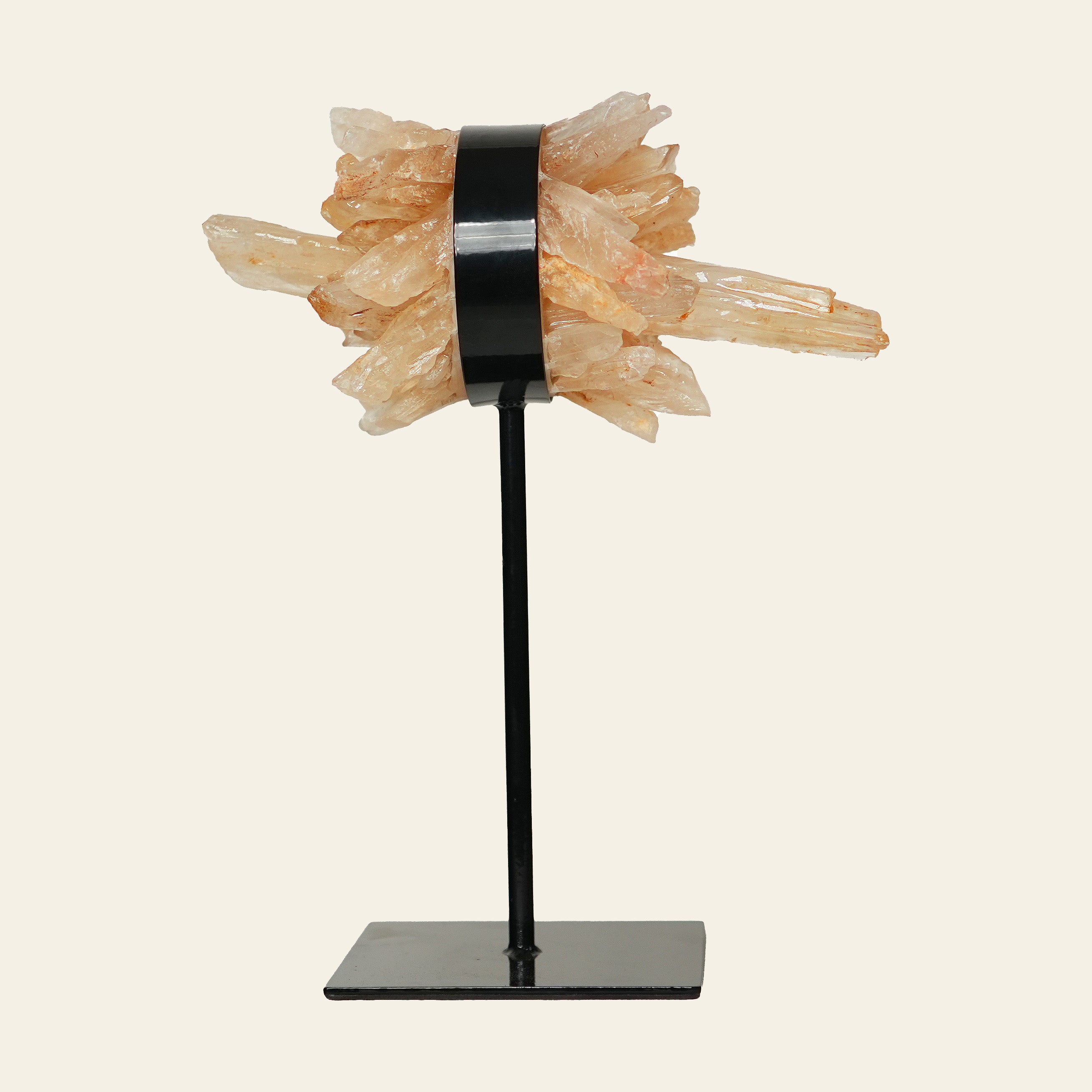 Natural Quartz Crystal Sculpture on Stand
