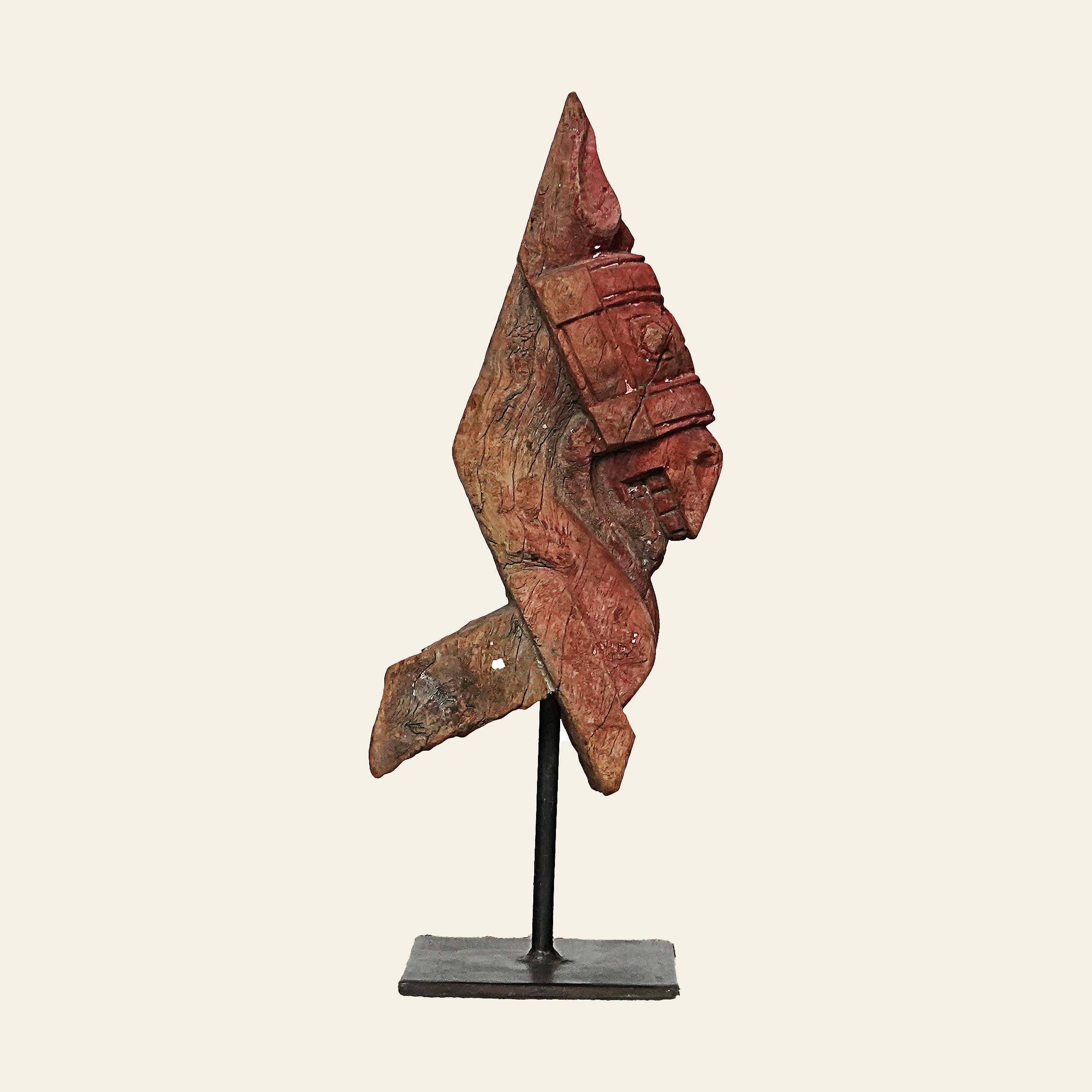 Wooden Horse Head Red